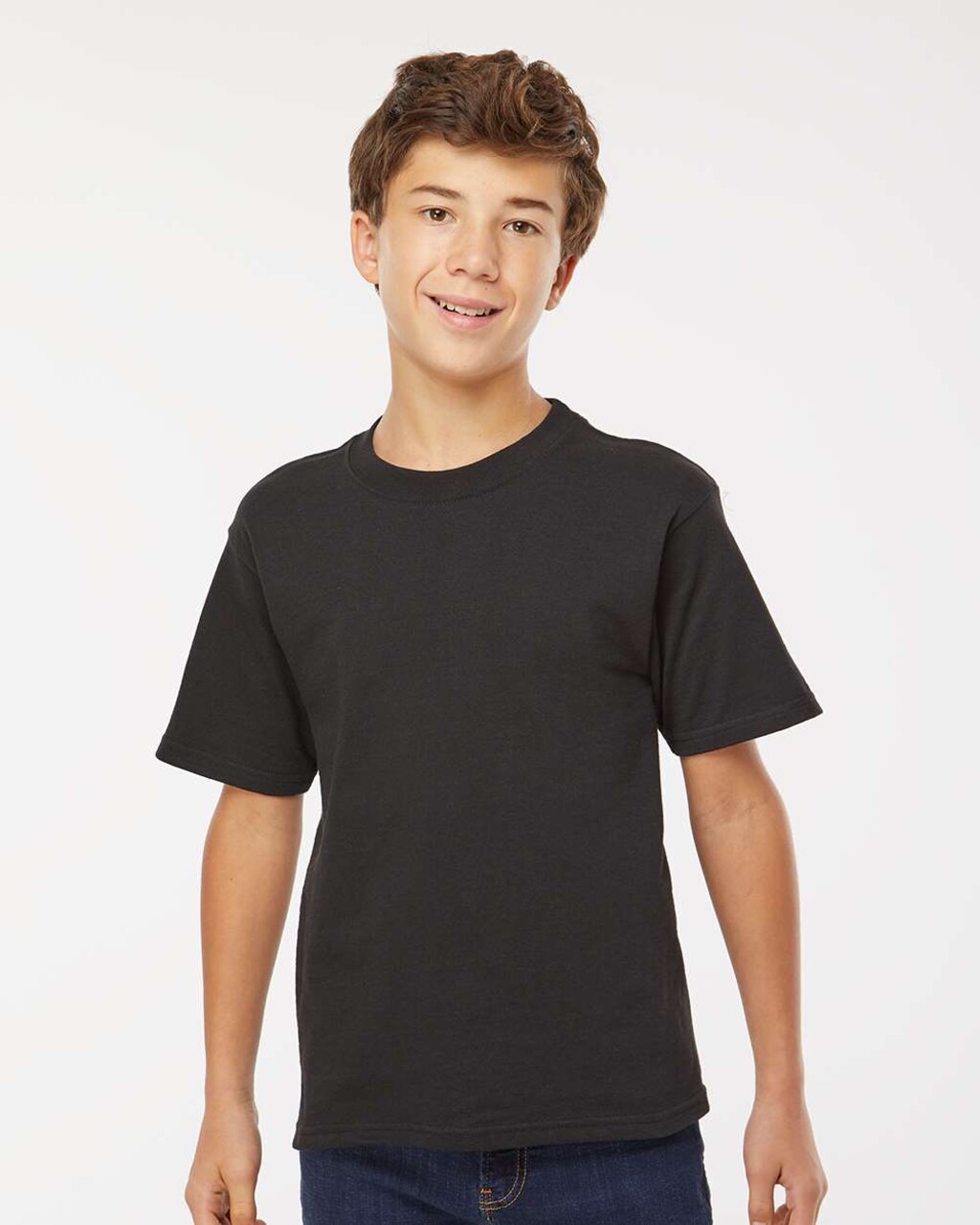 Youth Soft Touch Crewneck T-Shirt for School, Sports & Everyday Casual Wear